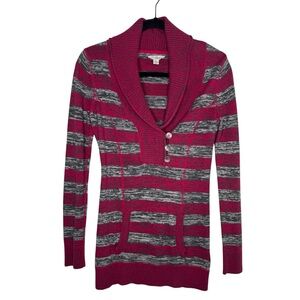 VTG Guess women's M stripes long line cotton sweater y2k skater grunge punk